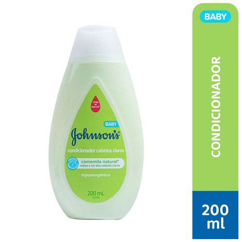 Condicionador Para Bebê Johnson's Baby Para Cabelos Claros, 200ml