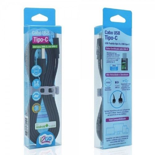 Cabo Usb i2Go Tipo C 1,2m