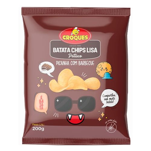 Batata Croques Chips Lisa Picanha Com Barbecue 200g