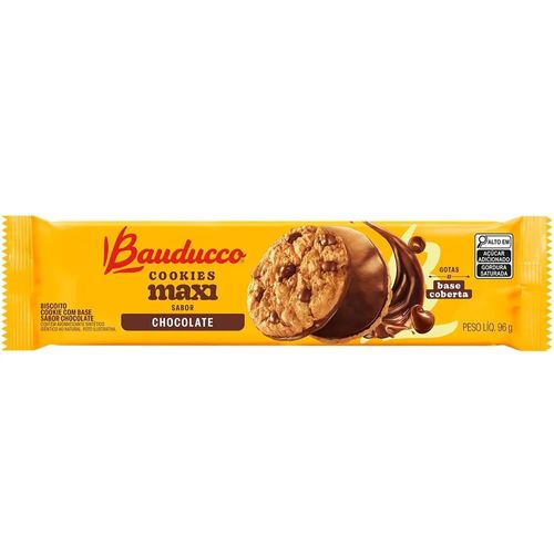 Biscoito Bauducco Cookies Maxi Chocolate 96g