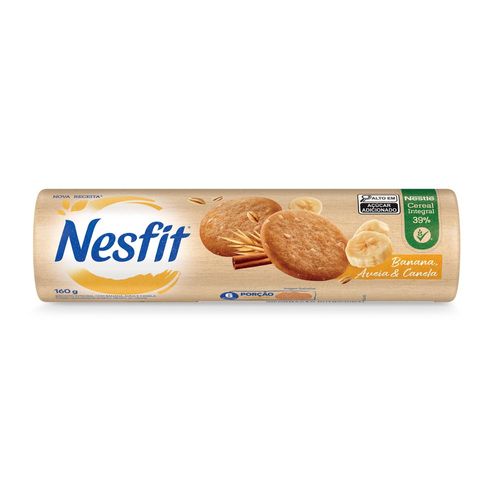 Biscoito Nestlé Nesfit Banana, Aveia e Canela 160g