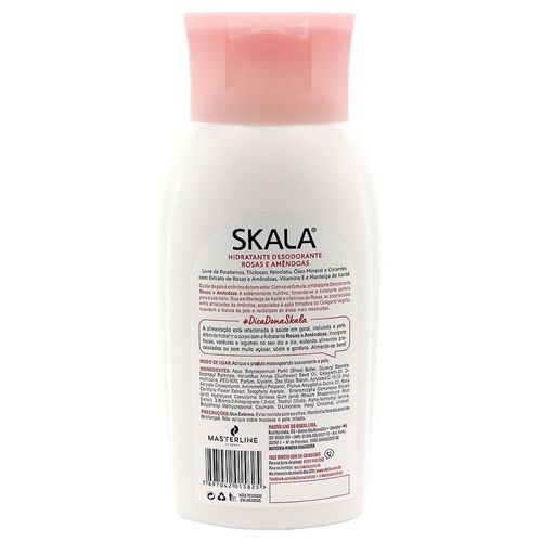 Loção Hidratante Desodorante Corporal Skala Rosas e Amêndoas 400ml