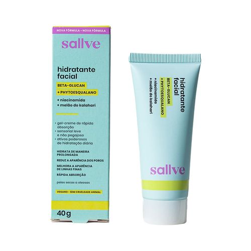 Gel Creme Hidratante Facial Sallve Com Niacinamida 40g