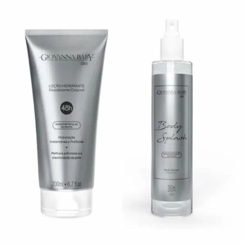 Kit Giovanna Baby Silver Body Splash 260ml + Loção Hidratante 200ml
