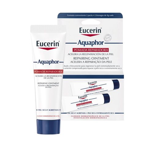 Pomada Reparadora Eucerin Aquaphor 2 Unidades 9g