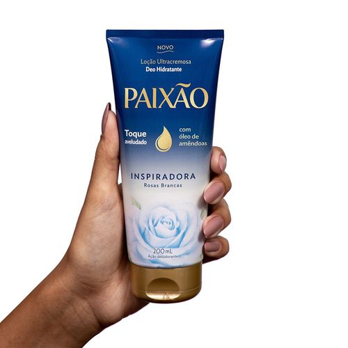 Loção Hidratante  Paixão Ultra cremosa Rosas Brancas 200ml