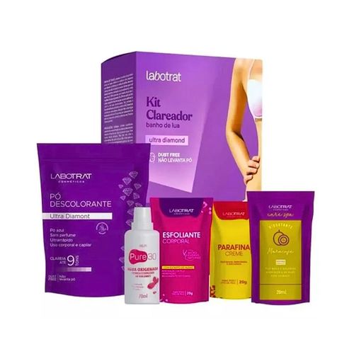 Kit Labotrat Clareador de Pelos Banho de Lua Ultra Diamond