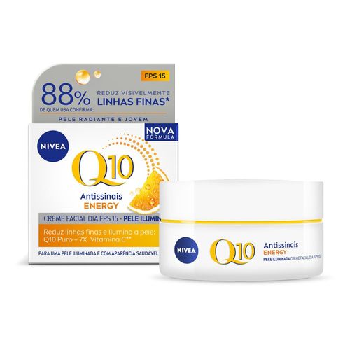 Creme Facial Nivea Q10 Energy Vitamina C Dia 50g