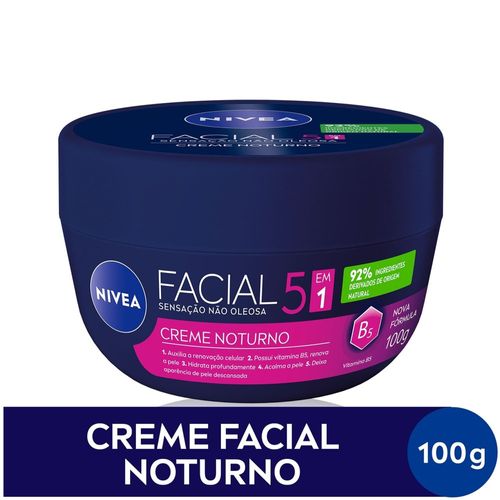 Creme Facial Nívea Noturno 100g