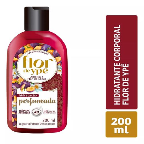 Loção Hidratante Flor de Ypê Ameixa e Flor de Lótus 200ml