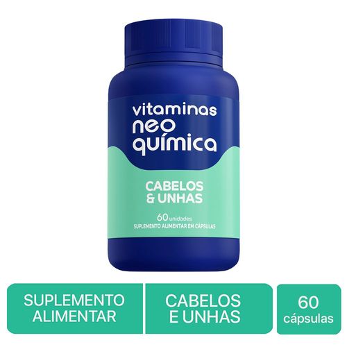 Vitamina Neo Química Cabelos e Unhas 60 Cápsulas