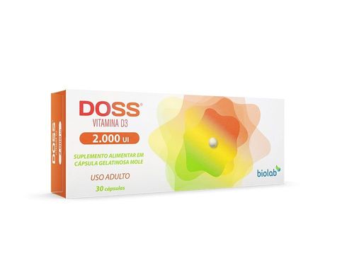 Vitamina D3 Doss 2000IU 30 Capsulas
