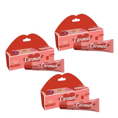 Kit 3 Carmed Labial Maça do Amor 10g