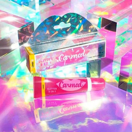 Kit 2 Carmed Glitter 3 em 1 Sabor Tutti Frutti 10g Cada