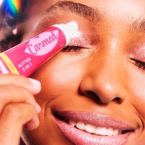 Hidratante Labial Carmed Glitter 3 em 1 Sabor Tutti Frutti 10g