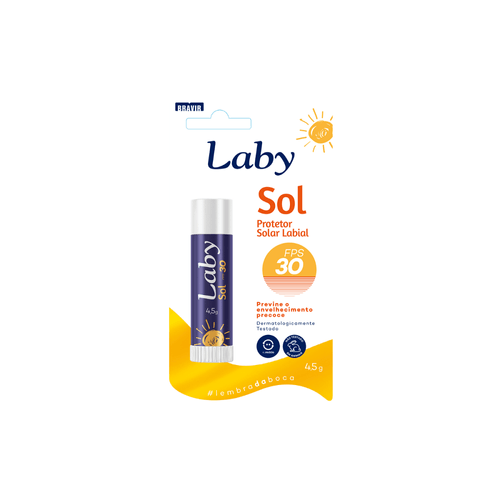 Hidratante Labial Laby fps 30 Sabor Morango