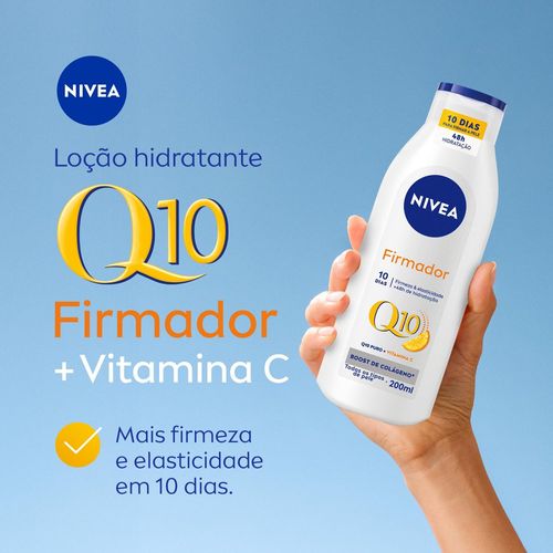NIVEA Loção Hidratante Firmador Q10 + Vitamina C Todos os Tipos de Pele 200ml