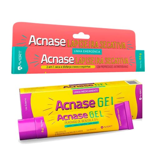 Kit Acnase Gel 20g + Acnase Lapiseira Secativa 0,3g