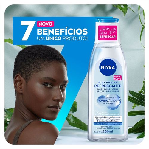 Água Micelar Nivea 7em1 Solução Limpeza 200ml