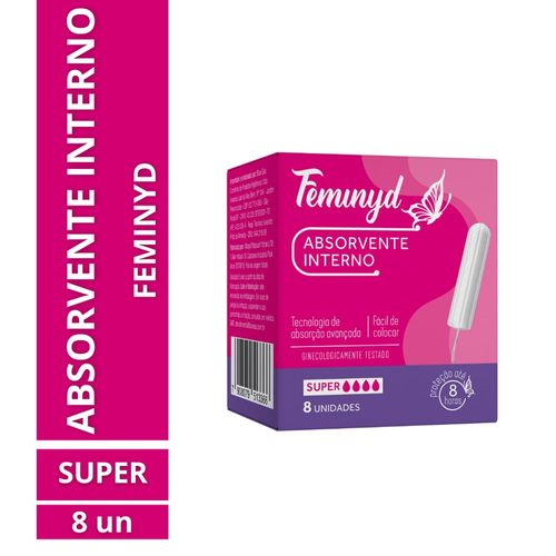 Absorvente Feminyd Interno Super 8 Unidades