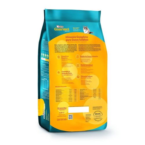 Ração Quatree Gourmet Gatos Adultos Sabor Peixe 1kg