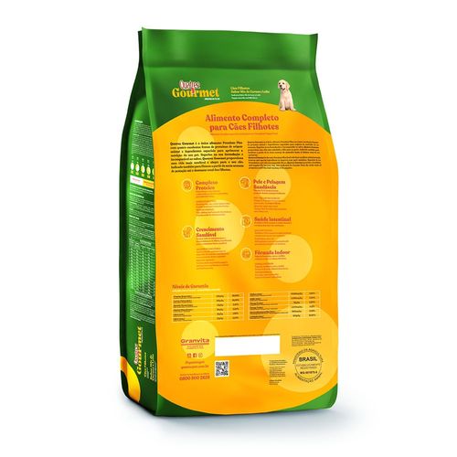 Ração Quatree Gourmet Cães Filhotes Sabor Mix de Carnes e Leite 3Kg