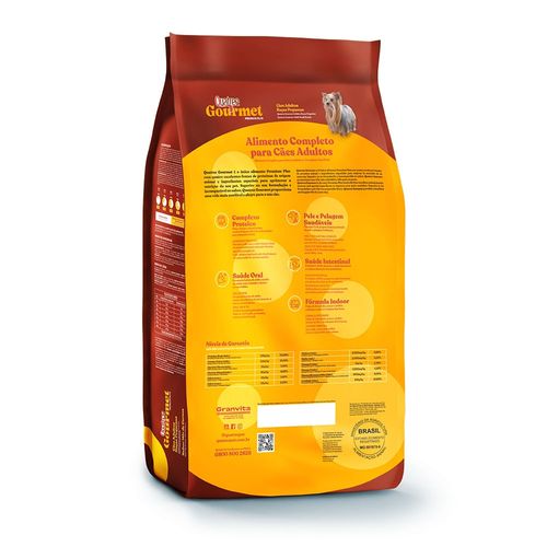Ração Quatree Gourmet Cães Adultos Raças Pequenas 3Kg