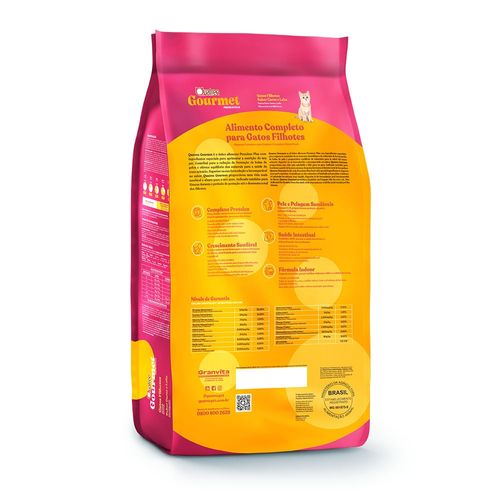 Ração Quatree Gourmet Gatos Filhotes Sabor Carne e Leite 1kg