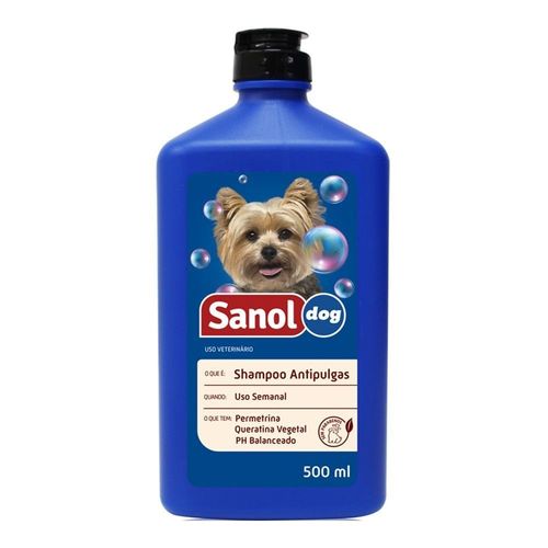 Shampoo Antipulgas Sanol Dog 500ml