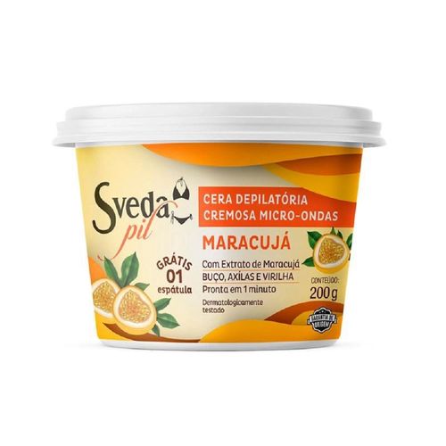 Cera Depilatória Sveda Pil Maracujá 200g
