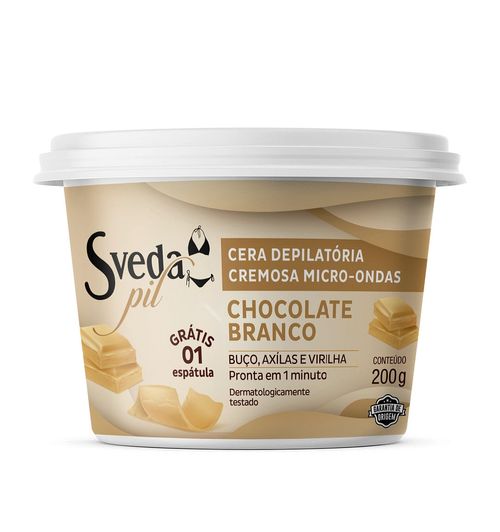 Cera Depilatória Sveda Pil Chocolate Branco 200g
