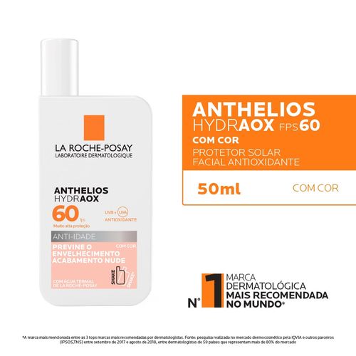 Protetor Solar Anthelios Hydraox Com Cor FPS60 50ml