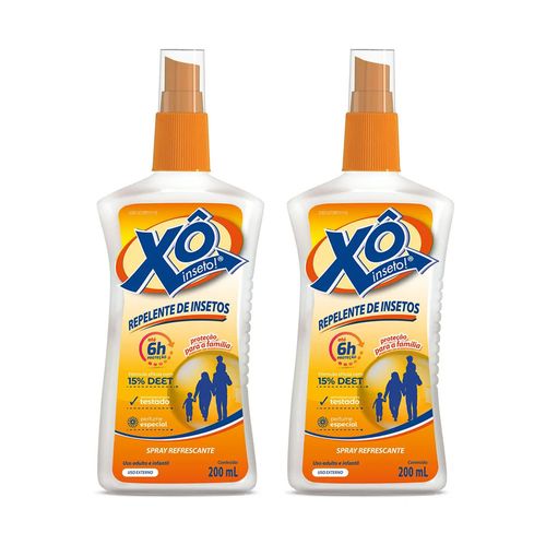 Kit 2 Repelente Xo Inseto Spray 200ml
