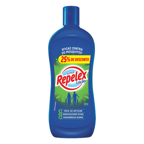 Repelente Repelex Family Loção 200ml+25% de Desconto