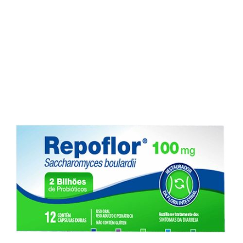 Repoflor 100mg 12 Cápsulas