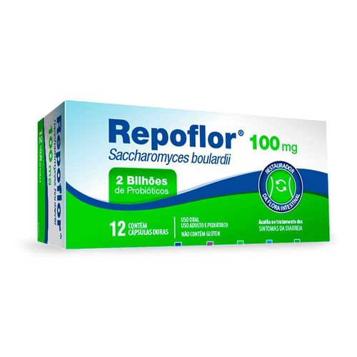 Repoflor 100mg 12 Cápsulas