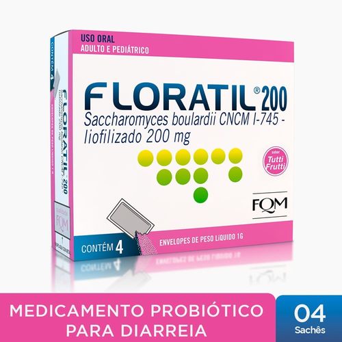 Floratil 200mg 4 sachês