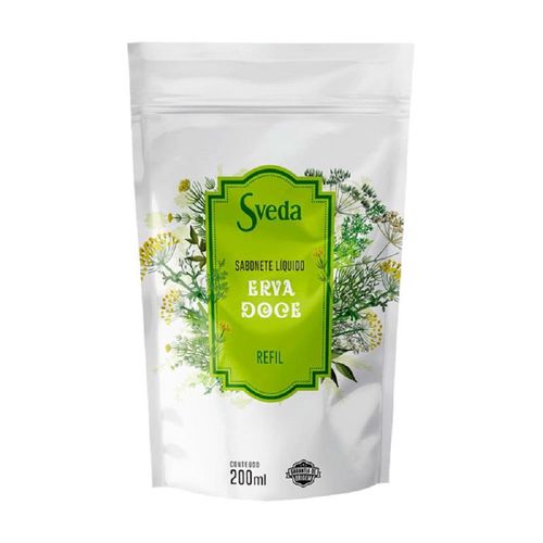 Refil Sabonete Líquido Sveda Erva Doce 200ml