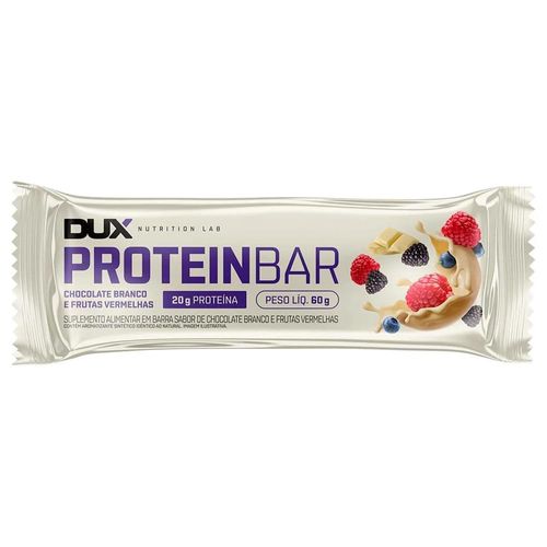 Barra de Proteína Proteinbar Dux Chocolate Branco e Frutas Vermelhas 60g