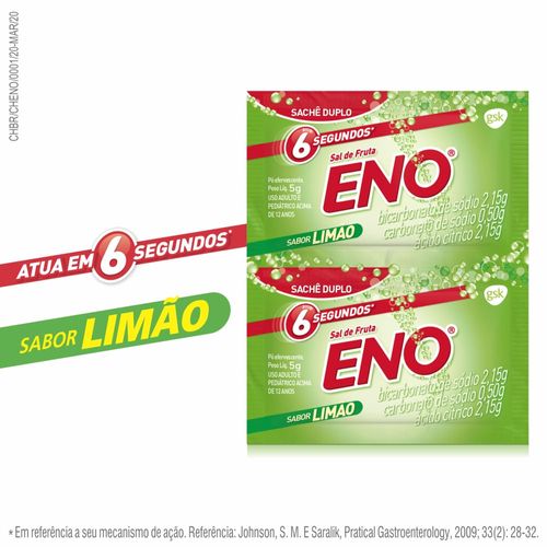 Sal De Fruta Eno Limao 2 Envelopes