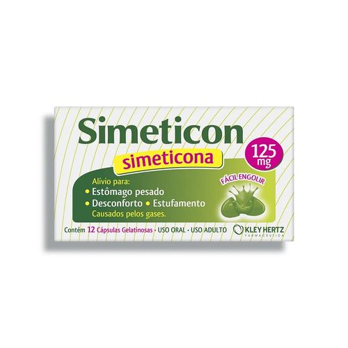 Simeticon 125mg 12 Cápsulas