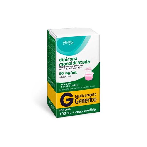 Dipirona Sódica 50mg Medley Genérico Solução 100ml