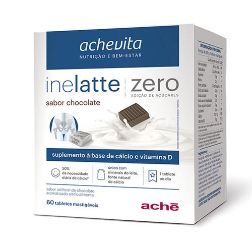 Inelatte Chocolate Zero 60 Tabletes