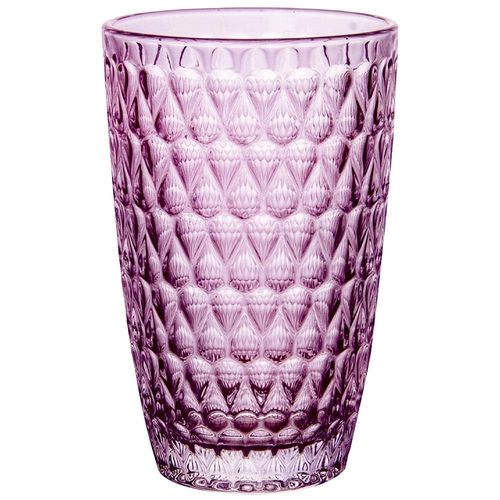 Conjunto de Copos L`Hermitage Amelie em Vidro Roxo 355ml - 6 Peças