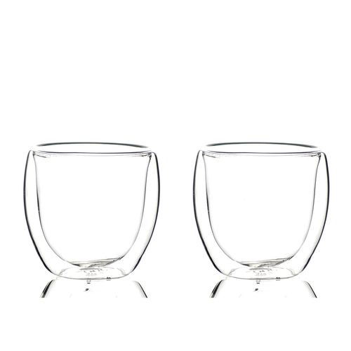 Conjunto 2 Copos de Café Chá Chocolate Parede Dupla 250ml