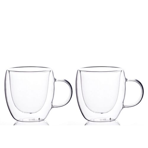 Conjunto 2 Xícaras Café com Alça e Parede Dupla  150ml