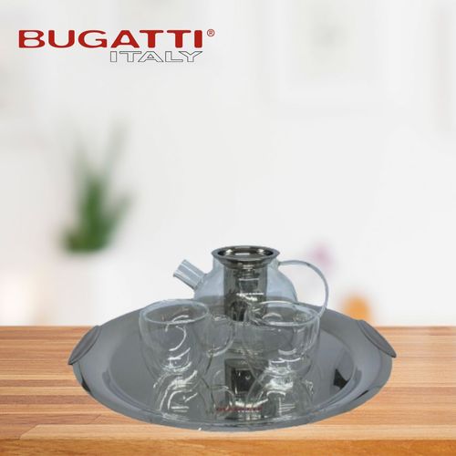 Centro de Mesa Fruteira Bandeja Bolo Multiuso Inox Bugatti