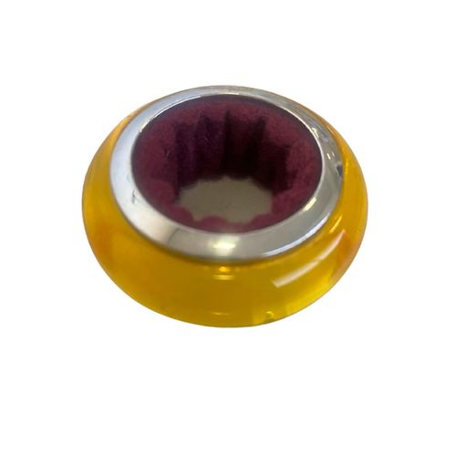 Anel Corta Gotas Com Feltro Vinho Italiano Amarelo Bugatti