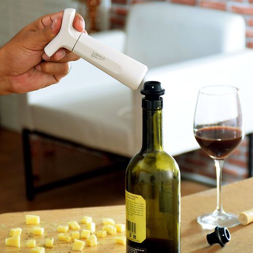 Kit Bomba à Vácuo Hermética Vinho Branco L'Primeur Prana