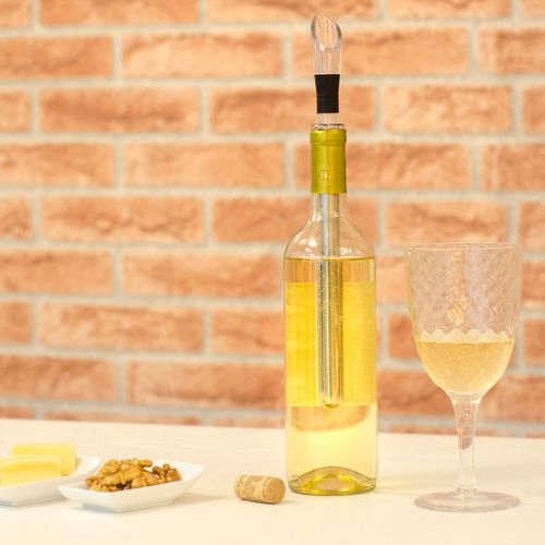 Bastão Aerador Dosador Resfriador Bico Vinhos em Inox Prana